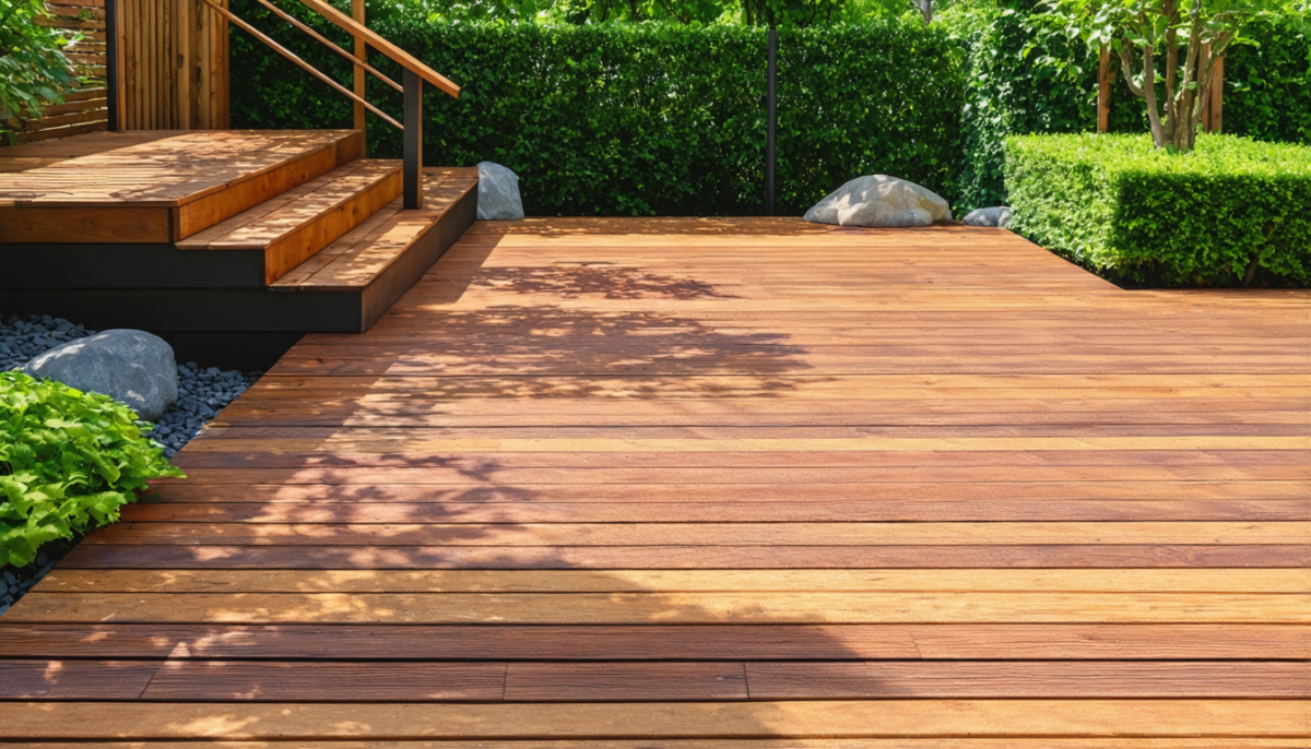 découvrez comment choisir la terrasse en bois exotique idéale entre l'ipé, le teck et le cumaru pour allier esthétique, durabilité et confort.